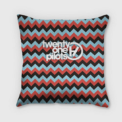 Подушка квадратная 21 pilots, цвет: 3D-принт