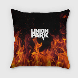 Подушка квадратная Linkin Park: Hell Flame, цвет: 3D-принт
