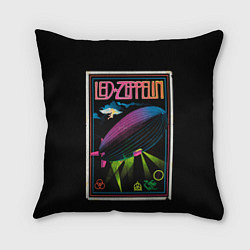 Подушка квадратная Led Zeppelin: Angel Poster, цвет: 3D-принт