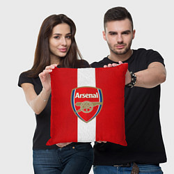 Подушка квадратная Arsenal FC: Red line, цвет: 3D-принт — фото 2