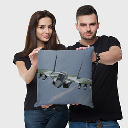 Подушка квадратная MiG-29SMT, цвет: 3D-принт — фото 2