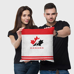 Подушка квадратная Canada Team, цвет: 3D-принт — фото 2