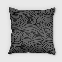 Подушка квадратная Gray pattern