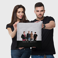 Подушка квадратная Tokio Hotel, цвет: 3D-принт — фото 2