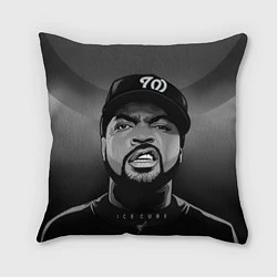 Подушка квадратная Ice Cube: Gangsta, цвет: 3D-принт