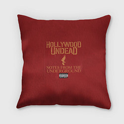 Подушка квадратная Hollywood Undead: Parental Advisory, цвет: 3D-принт