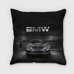 Подушка квадратная BMW серебро