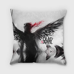 Подушка квадратная Dead by April: Black angel, цвет: 3D-принт