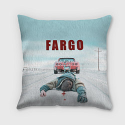 Подушка квадратная Fargo Racing, цвет: 3D-принт