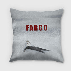 Подушка квадратная Fargo snowman, цвет: 3D-принт