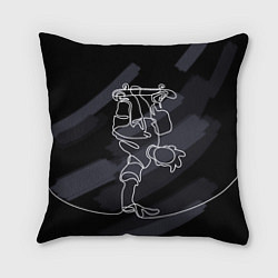 Подушка квадратная Skateboarding - handstand