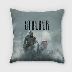 Подушка квадратная STALKER: Dusk, цвет: 3D-принт