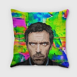 Подушка квадратная House MD: Colour Art, цвет: 3D-принт