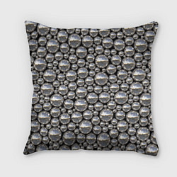 Подушка квадратная Серебряные шары