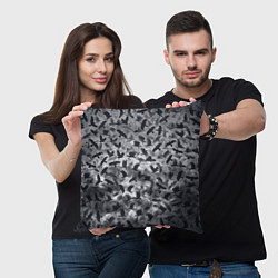 Подушка квадратная Вороны, цвет: 3D-принт — фото 2