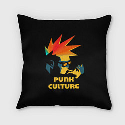 Подушка квадратная Punk Culture, цвет: 3D-принт