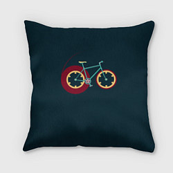 Подушка квадратная Casette Bike, цвет: 3D-принт