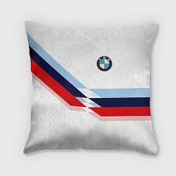Подушка квадратная BMW БМВ WHITE
