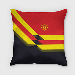 Подушка квадратная Man UTD FC: Black style