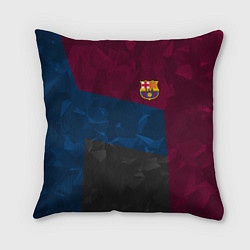 Подушка квадратная FC Barcelona: Dark polygons