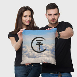 Подушка квадратная Tokio Hotel: Clouds, цвет: 3D-принт — фото 2