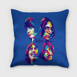 Подушка квадратная The Beatles: Faces