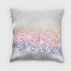 Подушка квадратная Зимний лес, цвет: 3D-принт