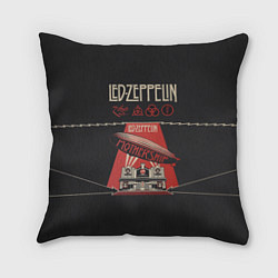 Подушка квадратная Led Zeppelin: Mothership, цвет: 3D-принт