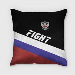 Подушка квадратная Fight Russia, цвет: 3D-принт