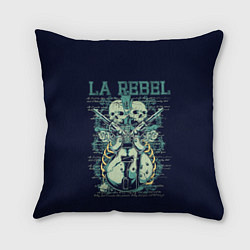 Подушка квадратная LA Rebel, цвет: 3D-принт
