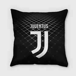 Подушка квадратная FC Juventus: Black Lines, цвет: 3D-принт