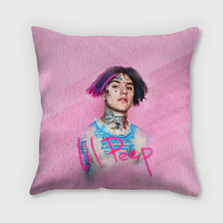 Подушка квадратная Lil Peep: Pink Style
