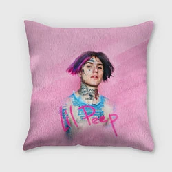 Подушка квадратная Lil Peep: Pink Style