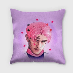 Подушка квадратная Lil Peep: Pink Edition