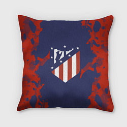 Подушка квадратная FC Atletico Madrid: Blue & Red