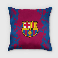 Подушка квадратная FC Barcelona: Purple & Blue, цвет: 3D-принт