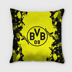 Подушка квадратная FC Borussia Dortmund: Yellow & Black, цвет: 3D-принт