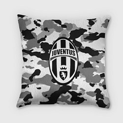 Подушка квадратная FC Juventus: Camouflage, цвет: 3D-принт