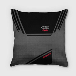 Подушка квадратная Audi: Crey & Black, цвет: 3D-принт
