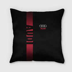 Подушка квадратная Audi: Black Sport, цвет: 3D-принт