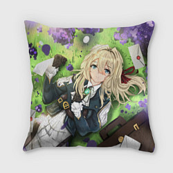 Подушка квадратная Violet Evergarden, цвет: 3D-принт