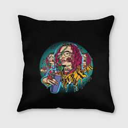 Подушка квадратная Lil Pump: Street Art