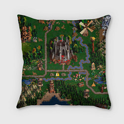 Подушка квадратная Heroes III: Map, цвет: 3D-принт