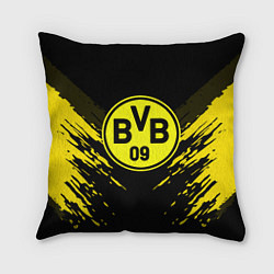 Подушка квадратная Borussia FC: Sport Fashion, цвет: 3D-принт