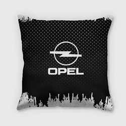 Подушка квадратная Opel: Black Side, цвет: 3D-принт
