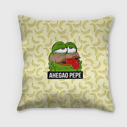 Подушка квадратная Ahegao Pepe