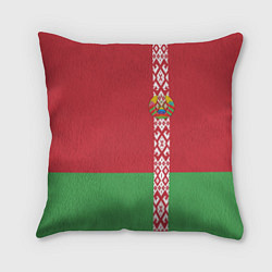 Подушка квадратная Беларусь, цвет: 3D-принт