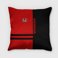 Подушка квадратная Honda: Red Style, цвет: 3D-принт