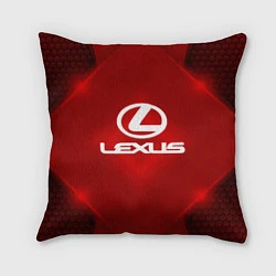 Подушка квадратная Lexus: Red Light