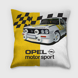 Подушка квадратная Opel Motor Sport: Ascona B, цвет: 3D-принт